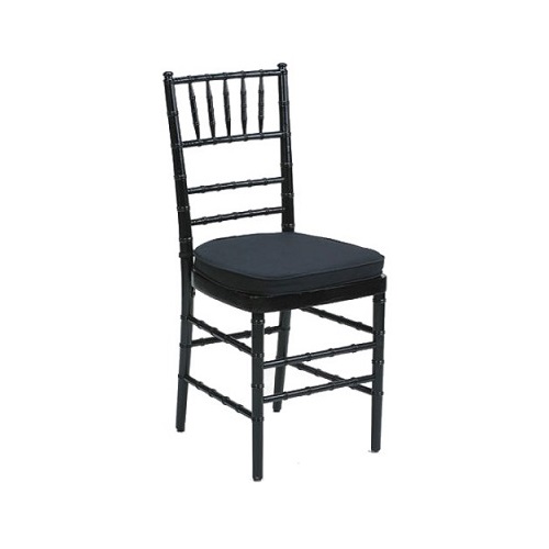Rent the Black Chiavari Chair Black Cushion Standard
