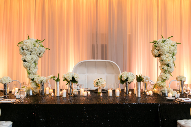 12' Gold Sequin Drape Rentals