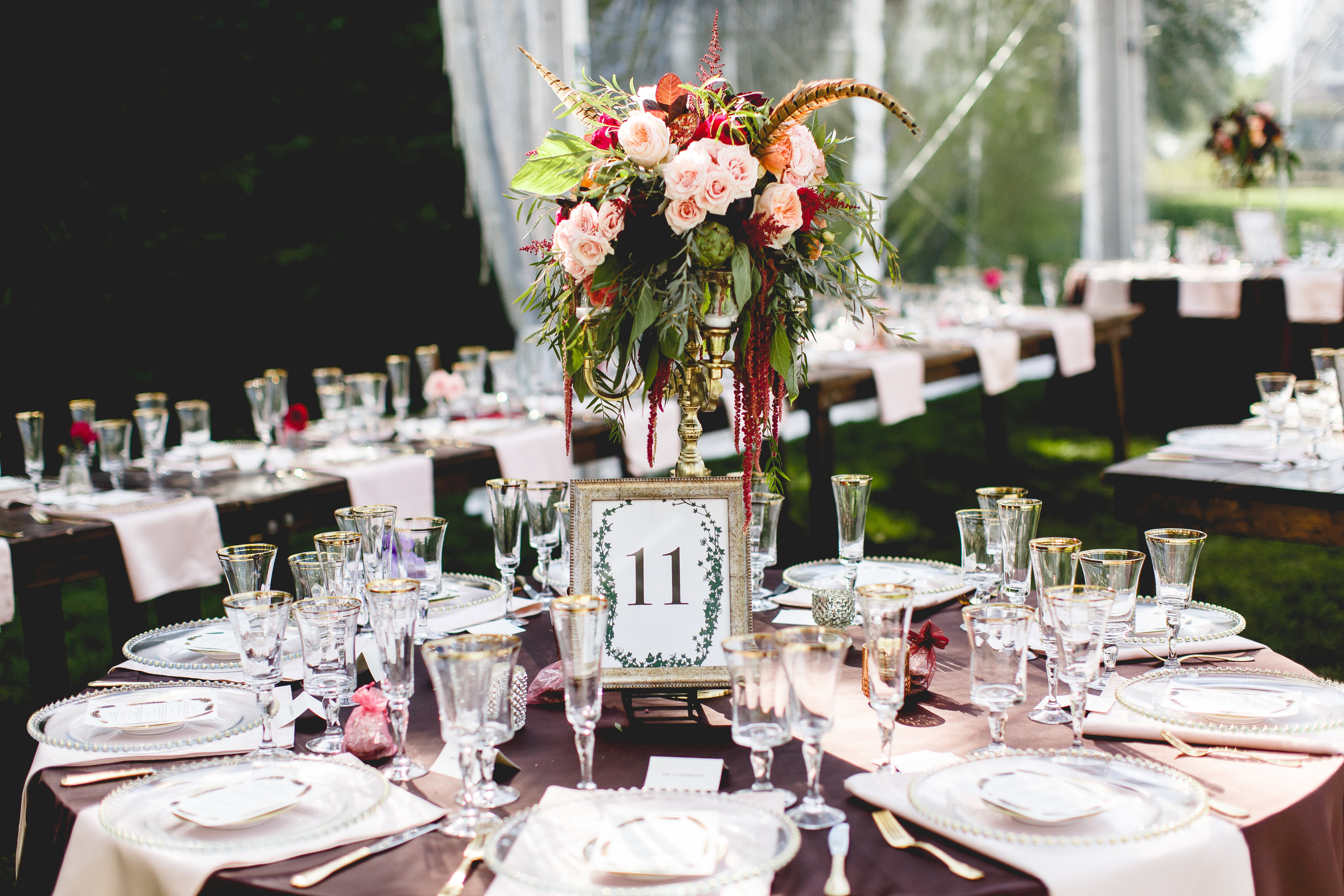 Bella Gold Rim Glassware - Stuart Event Rentals