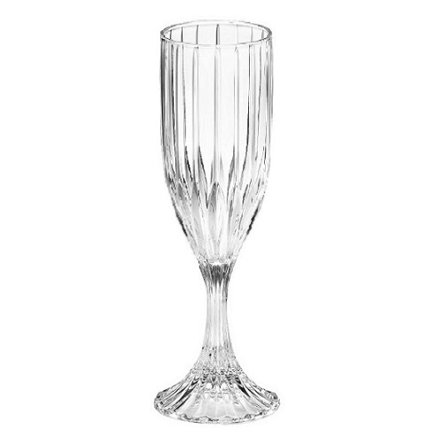 Finster Crystal Cut Water Glasses - 300 ml Set of 6 Transparent Long G -  Home Decor Lo