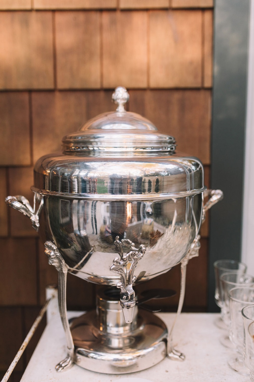 Coffee Service : COFFEE URN, SILVER 100 CUP W/ STERNO | Aprs Event Dcor  and Tent Rental
