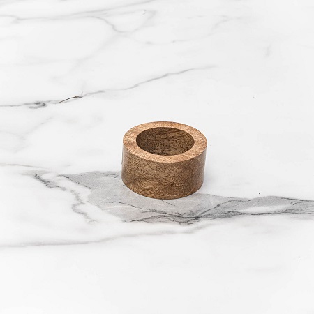 Tapered Wood Napkin Ring - The Event Rental Co.