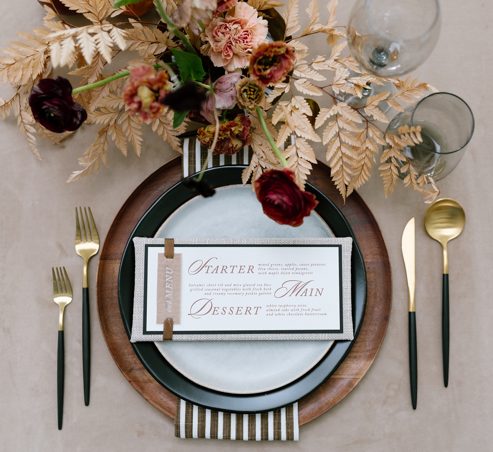 Linen Items for Sale : Tobacco Stripe