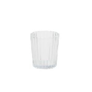 Ribbed Glass Tumbler (Set of 2) Clear, Smoke, Olive and Amber